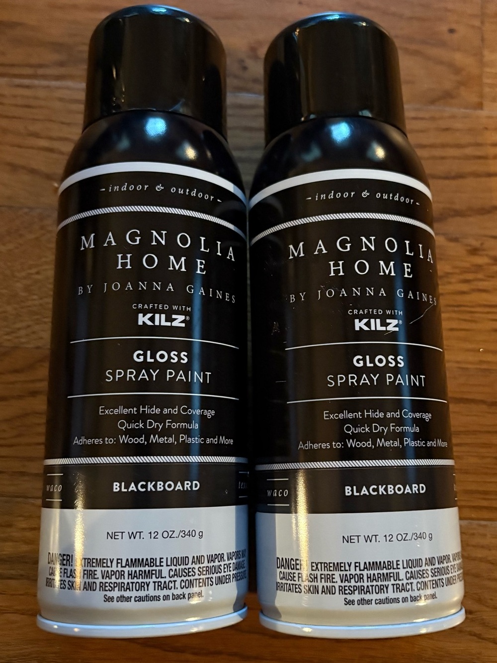 Magnolia Home by Joanna Gaines Kilz Gloss Spray Paint “BLACKBOARD” 12oz
